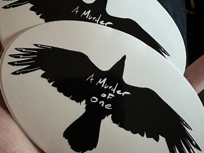 AMO Crow Oval Logo Sticker Large